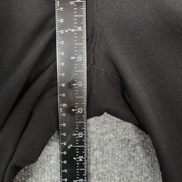 EILEEN FISHER Black Mid Rise Cropped Stretch Viscose Pull On Pants SIZE SMALL - Picture 5 of 9